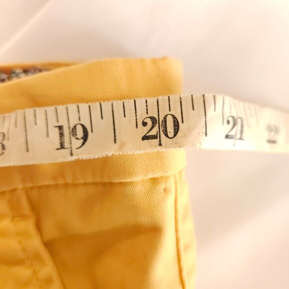 NWT Denim & Flower Ricky Singh Mens 38 Yellow Power Strech Chino Khaki Shorts - Picture 6 of 8